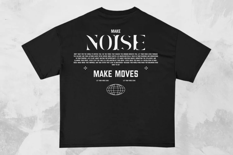 Make Noise Streetwear Typography T-shirt Design