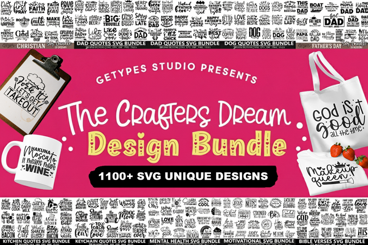 The Crafters Dream Design Bundle | 1100 Designs