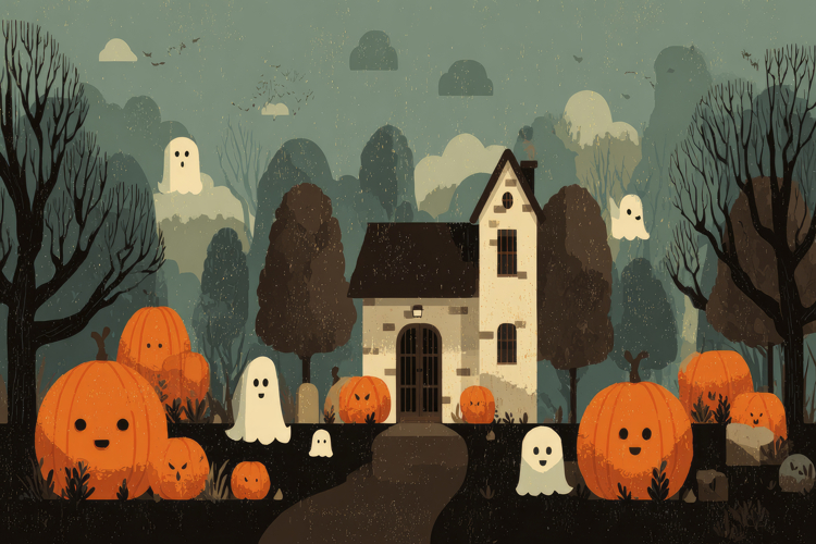 Haunted House Background Image 12
