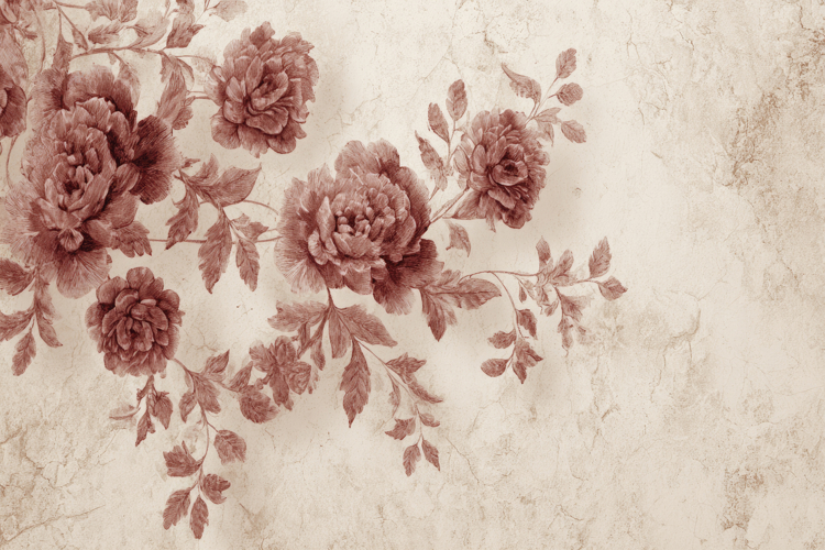 Vintage Style Floral Background Wallpaper