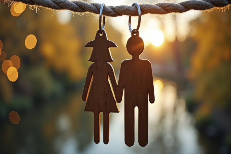 Wooden Couple Sign Background Wallpaper