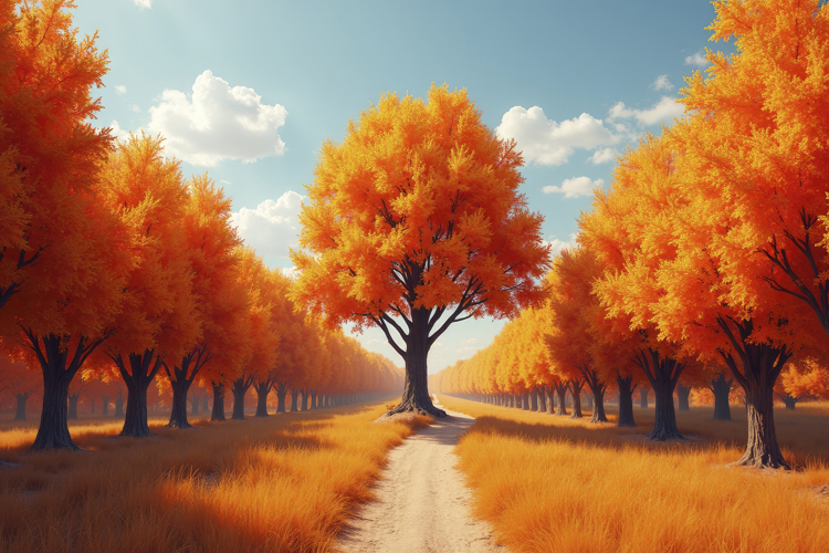 Autumn Scene Background Wallpaper