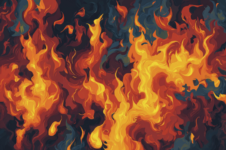 Fire Flames Clipart Image 2