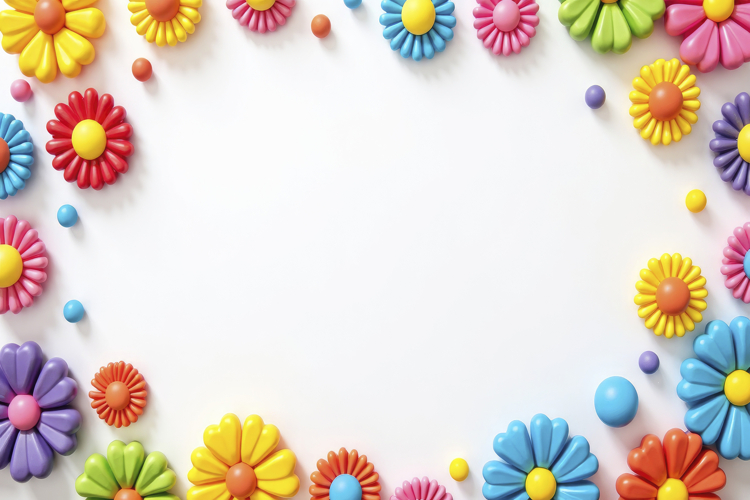 Vibrant Colorful Flowers Background Wallpaper