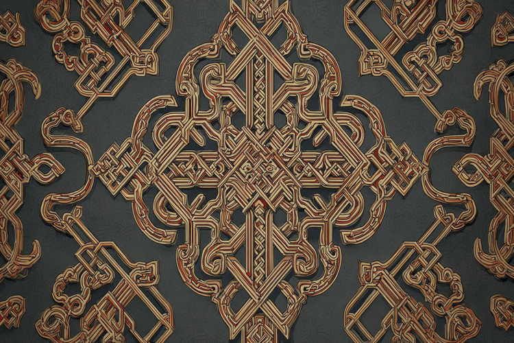 Intricate Digital Artwork Background Wallpaper