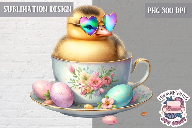Cute Easter Animal Sublimation Design PNG Spring Eggs Bunny