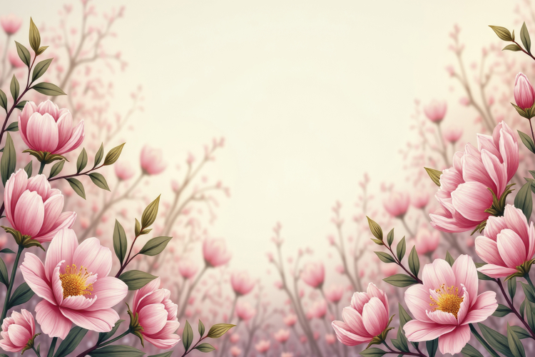 Pink Floral Background