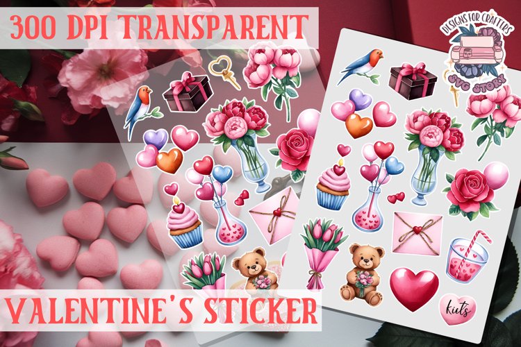 Love sticker Sheet Valentine Day Lovers Funny Heart PNG