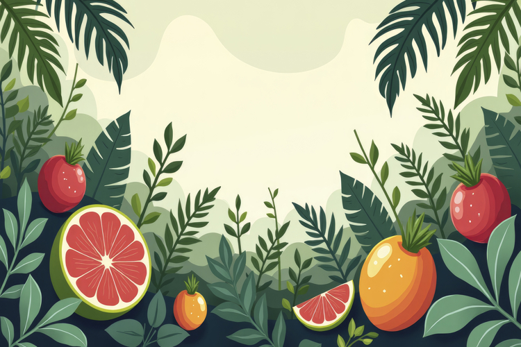 Tropical Leaves Background