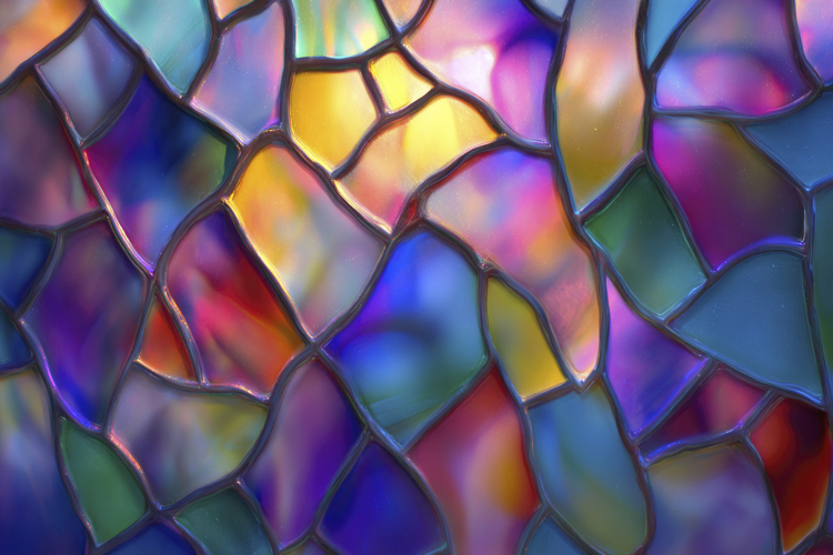 Colorful Stained Glass Background Wallpaper