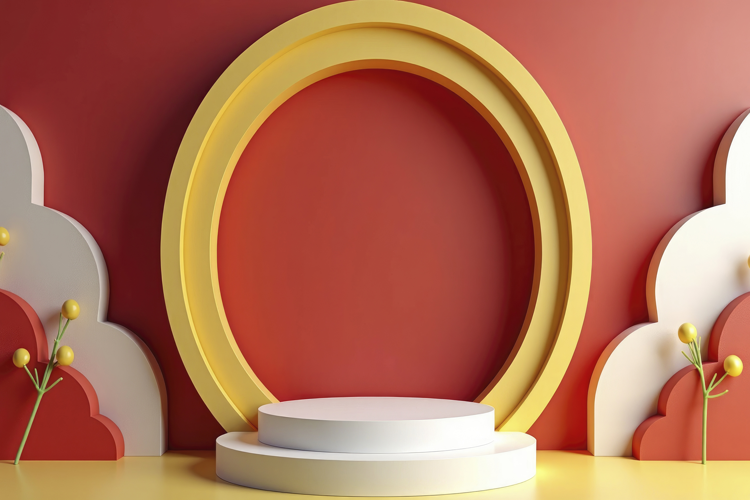 Product Display Podium Background Wallpaper