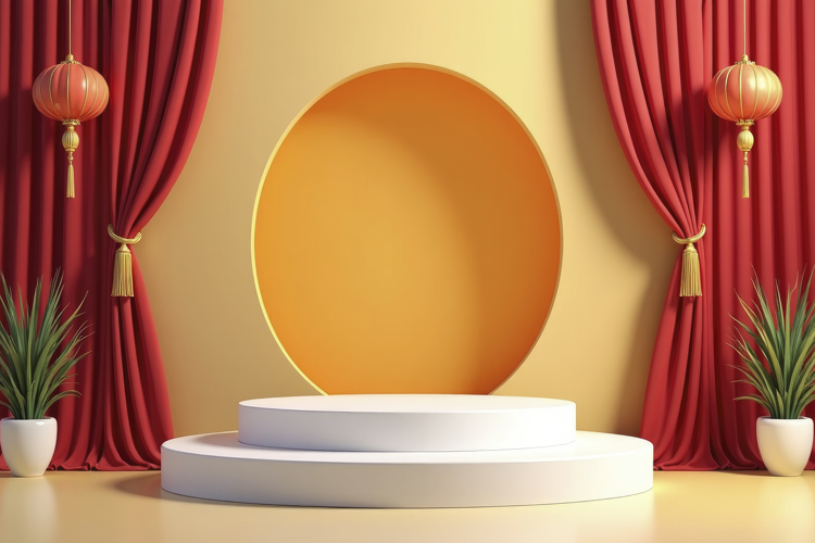 Display Podium Background Wallpaper