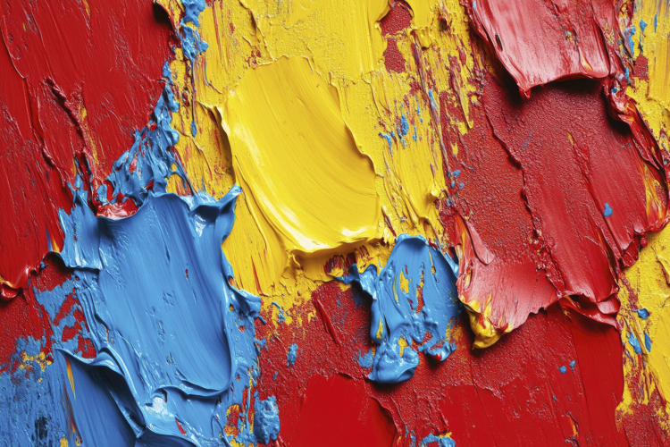 Abstract Oil Paint Strokes Background Wallpaper