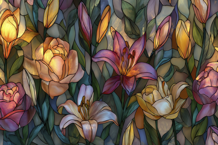 Flowers Texture Image 4