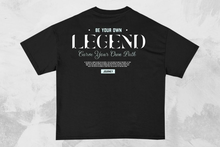 Legend Streetwear Typography T-shirt Design example image 1