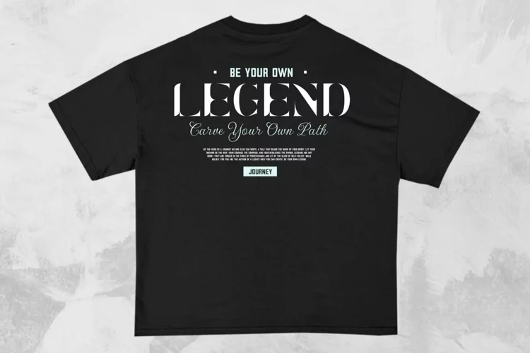 Legend Streetwear Typography T-shirt Design