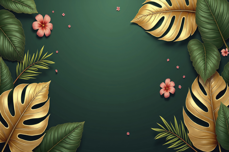 Tropical Frame Background