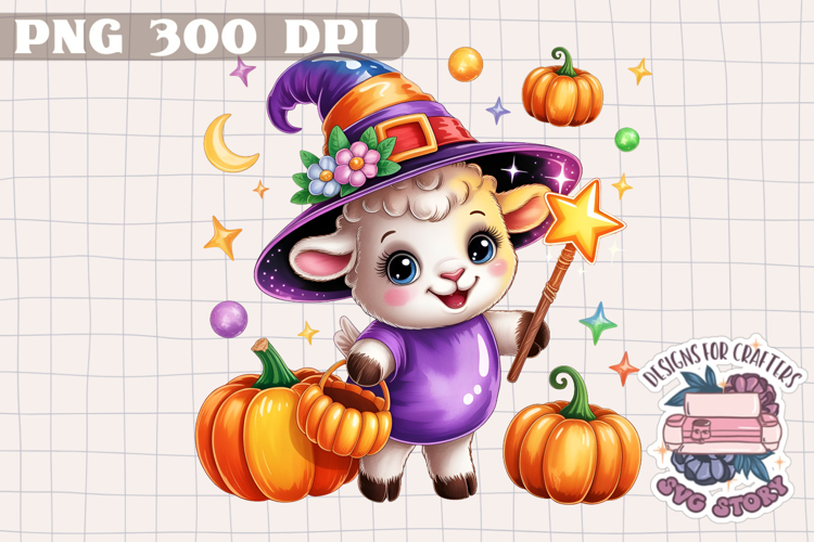 Cute Halloween Animal Autumn Sublimation design Fall KIds