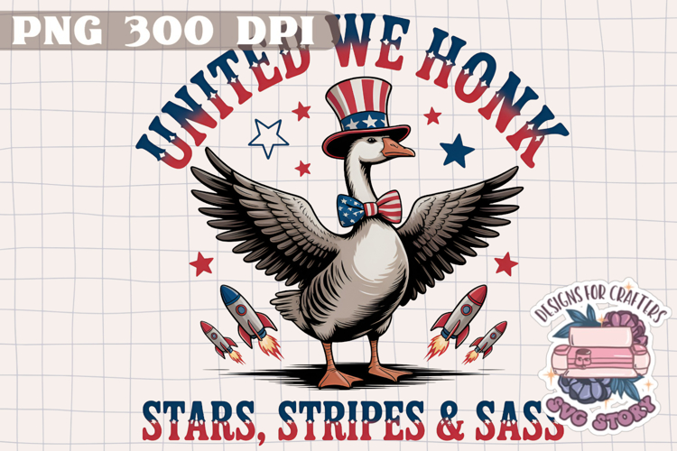 Retro Goose 4th of July PNG Sublimation - Independence Day