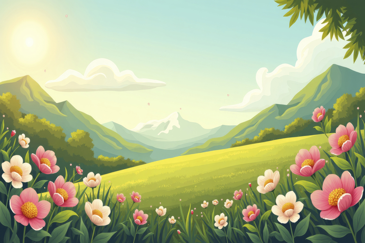 Flower Meadow Background