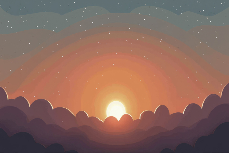 Sunrise Scene Background Wallpaper