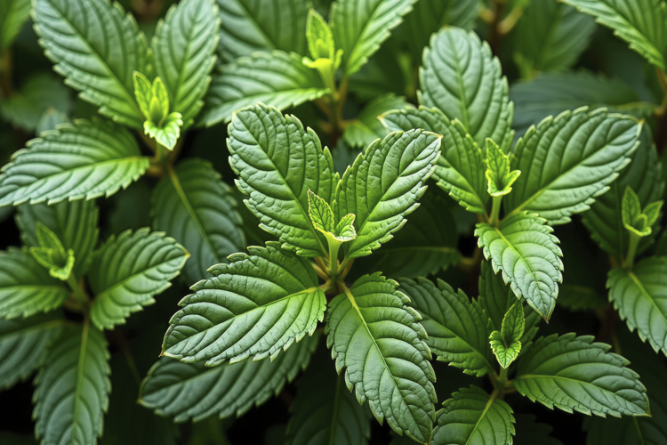 Mint Leaves Background Wallpaper