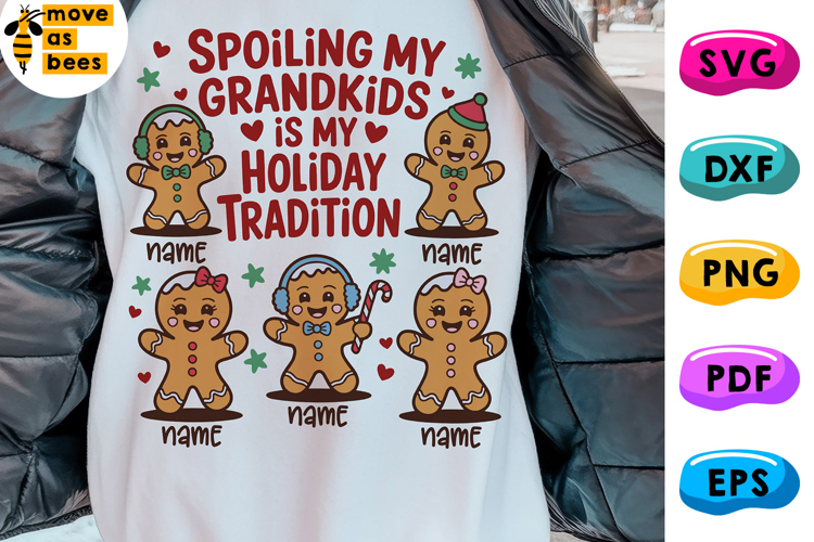 Spoiling My Grandkids Is My Holiday Tradition Svg, Png