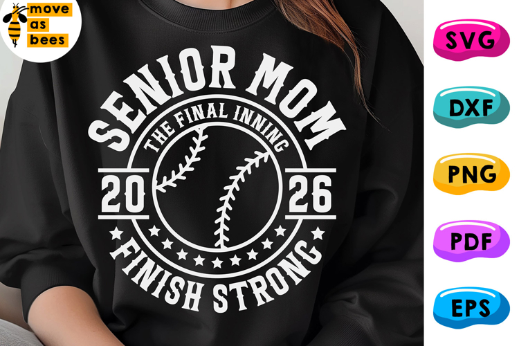 Softball, Baseball Senior 2026 Mom Svg, Png, Mom Shirt Svg