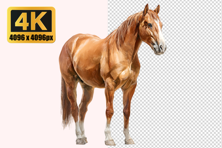 Chestnut Colored Horse Transparent PNG