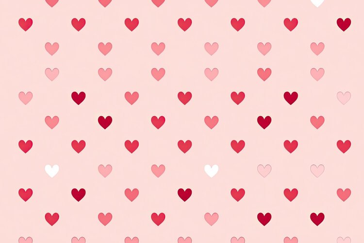 Hearts Pattern with Pink Background example image 1