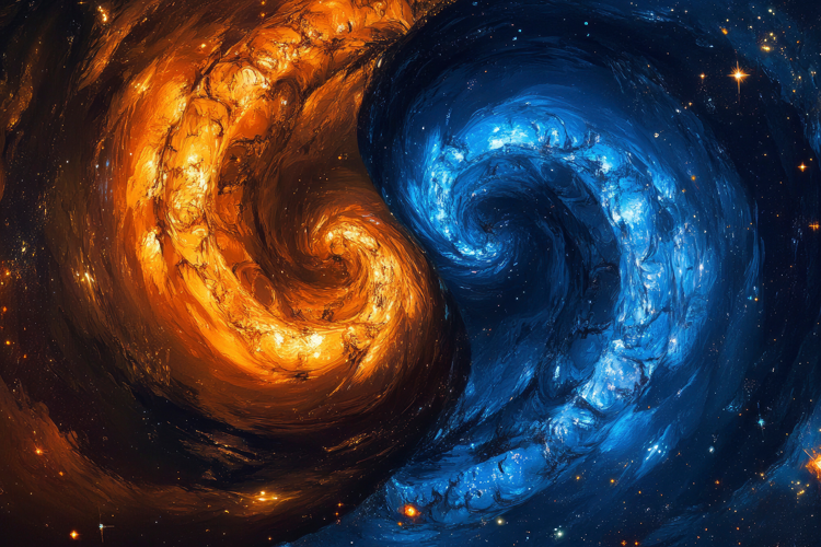 Cosmic Scene Background Wallpaper