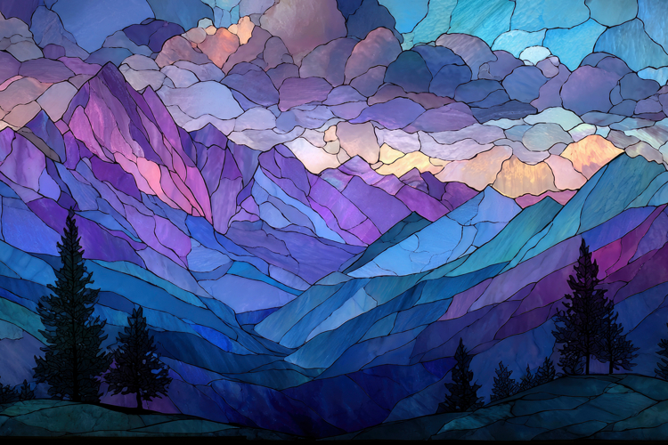 Stained Glass Texture Image 15