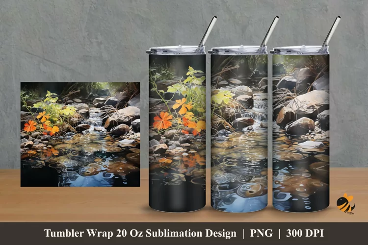 Natural Inspiration Tumbler Wrap Sublimation Design 2