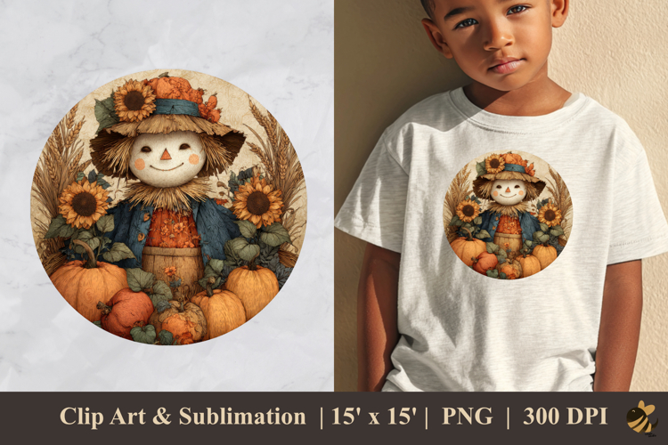 Cute Scarecrow Clipart Image 23
