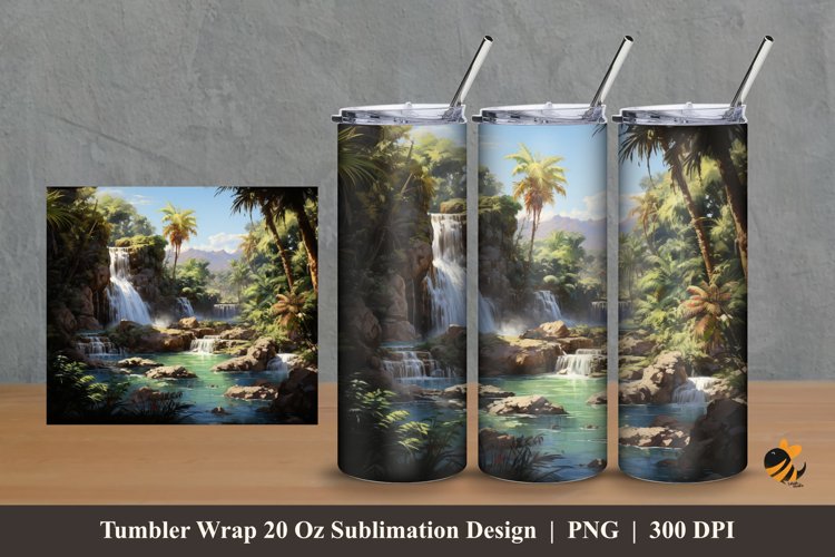 Nature Valley Tumbler Wrap Sublimation Design 2