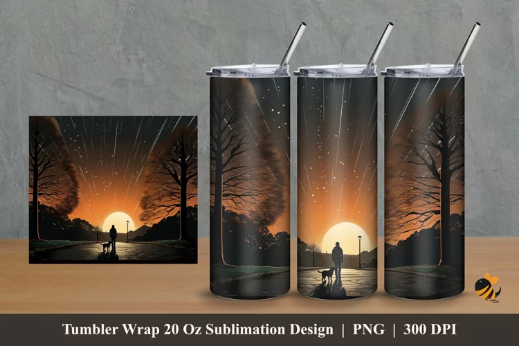 Journey Tumbler Wrap Sublimation Design 2