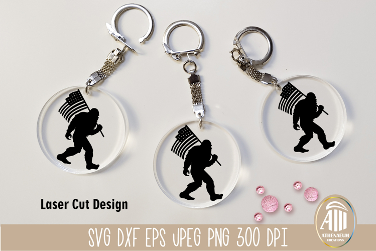 Bigfoot Patriotic SVG | Funny Sasquatch 4th july SVG