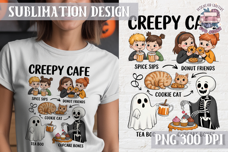 Cute Halloween Clipart PNG Sublimation Cozy Ideas Tshirt