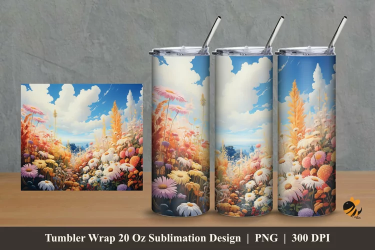 Sky Park Tumbler Wrap Sublimation Design 2