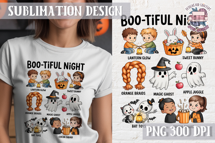 Cute Halloween Clipart PNG Sublimation Cozy Ideas Tshirt