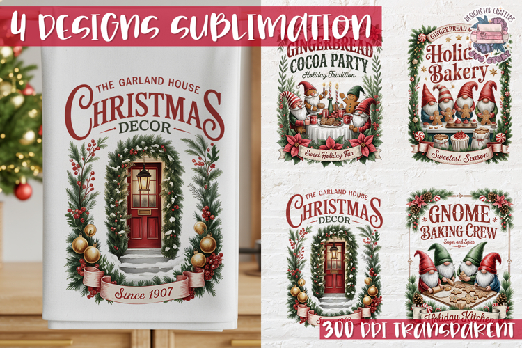 Christmas Vintage Quote Clipart PNG Sublimation 4 Design