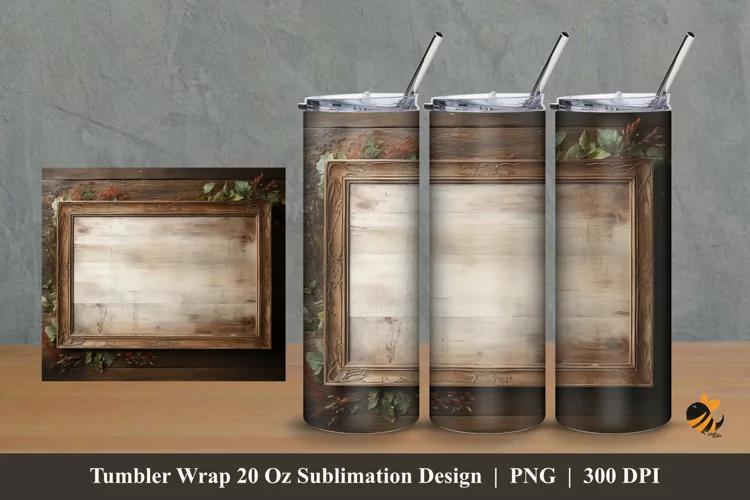Board Luxury Tumbler Wrap Sublimation Design 2