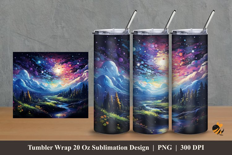 Rainbow Tumbler Wrap Image 3