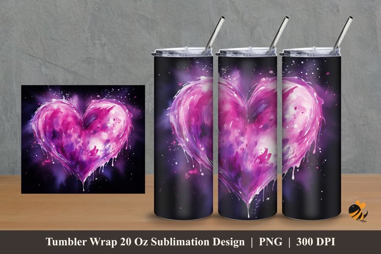 Aesthetic Love Tumbler Wrap Sublimation Design 2