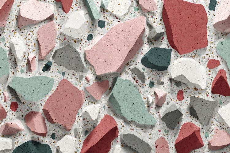 Terrazzo Tiles Background
