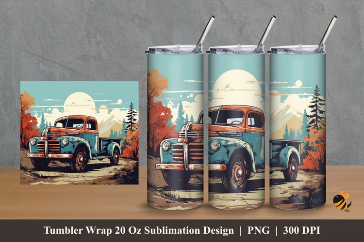 Vintage Truck Clipart Image 2