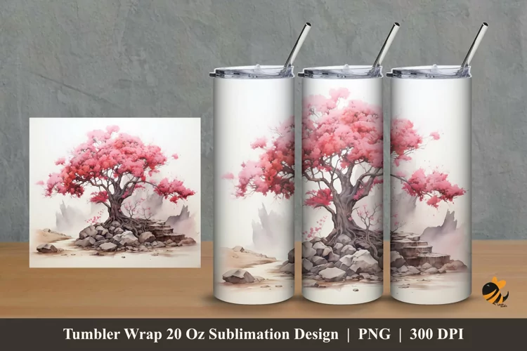 Magnificent Views Tumbler Wrap Sublimation Design 2