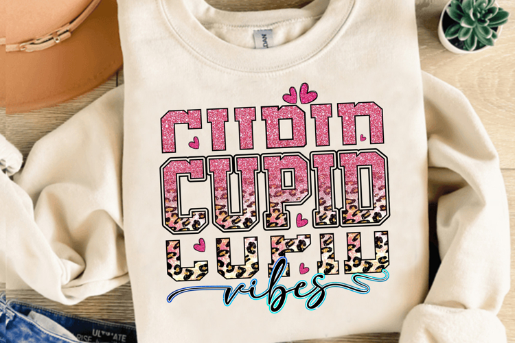 Valentine Day Sublimation, Cupid Vibes T Shirt PNG