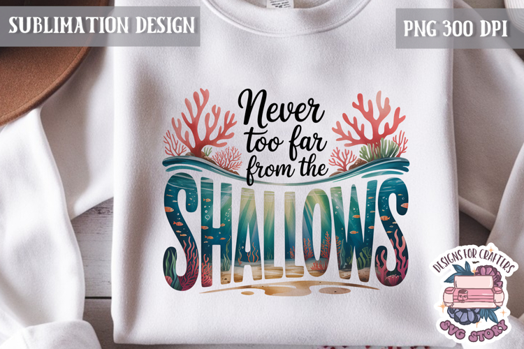 Summer Beach Sea Quote Watercolor Sublimation PNG