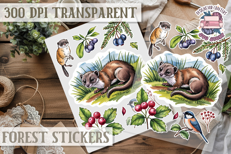 Cute Watercolor Fox Clipart Image 24